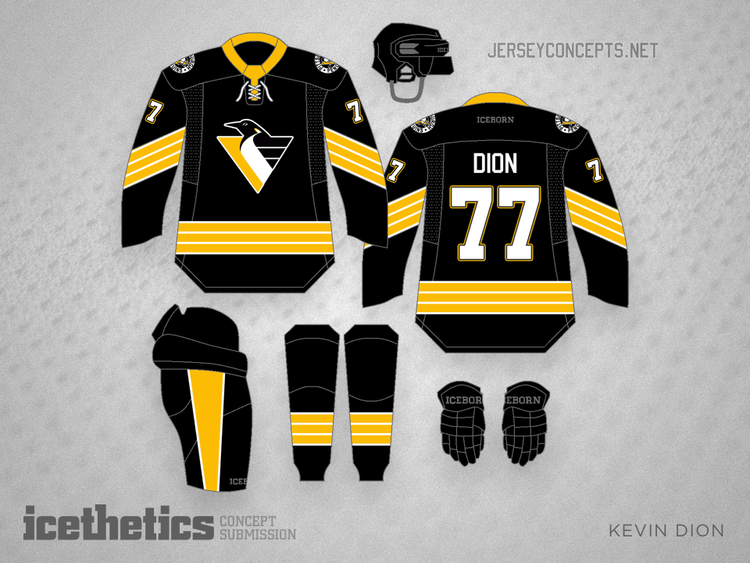Fifth Corner Graphic Design on X: 23/32 Ideal NHL: Pittsburgh Penguins  Home and road use a touched up version of the robo penguin, and striping to  reflect the logo. Alt. combines the